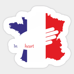 In My Heart. France Sticker